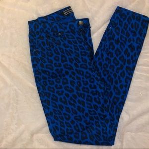 Blue Leopard Jeans